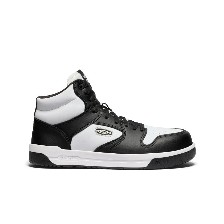 Men's Overton Mid Work Shoe (Carbon Toe)  |  Star White/Black Built For Adventure Comfortable toe box
