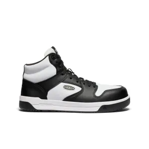 Smart Style Moisture-wicking Men's Overton Mid Work Shoe (Carbon Toe)  |  Star White/Black