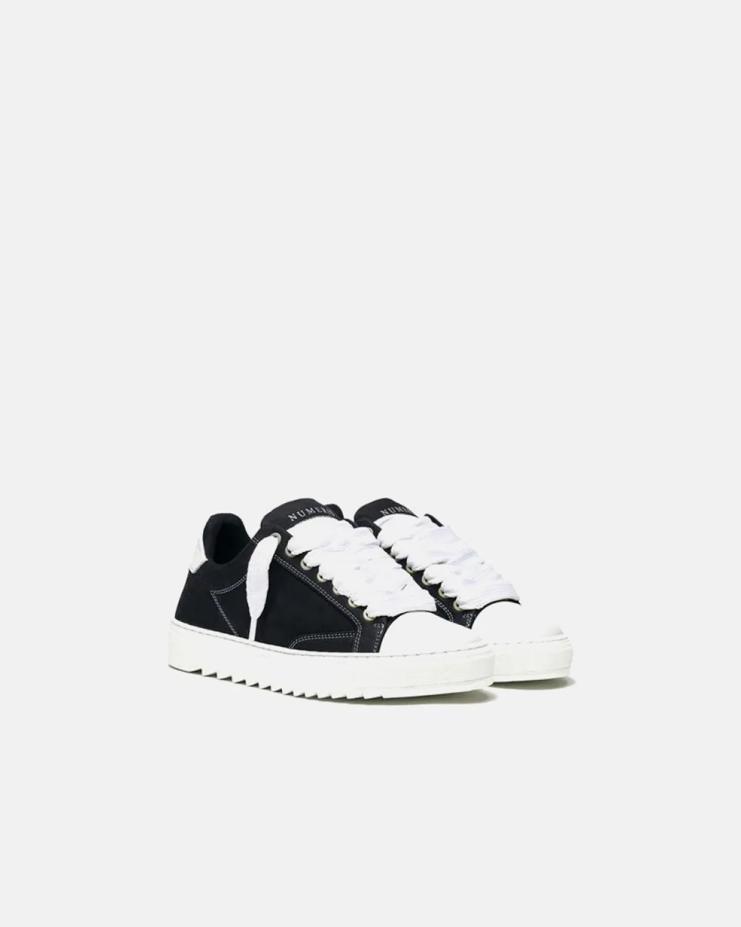 Color Mix Linen Air Numeri? Atelier ??Black Denim?? Sneakers