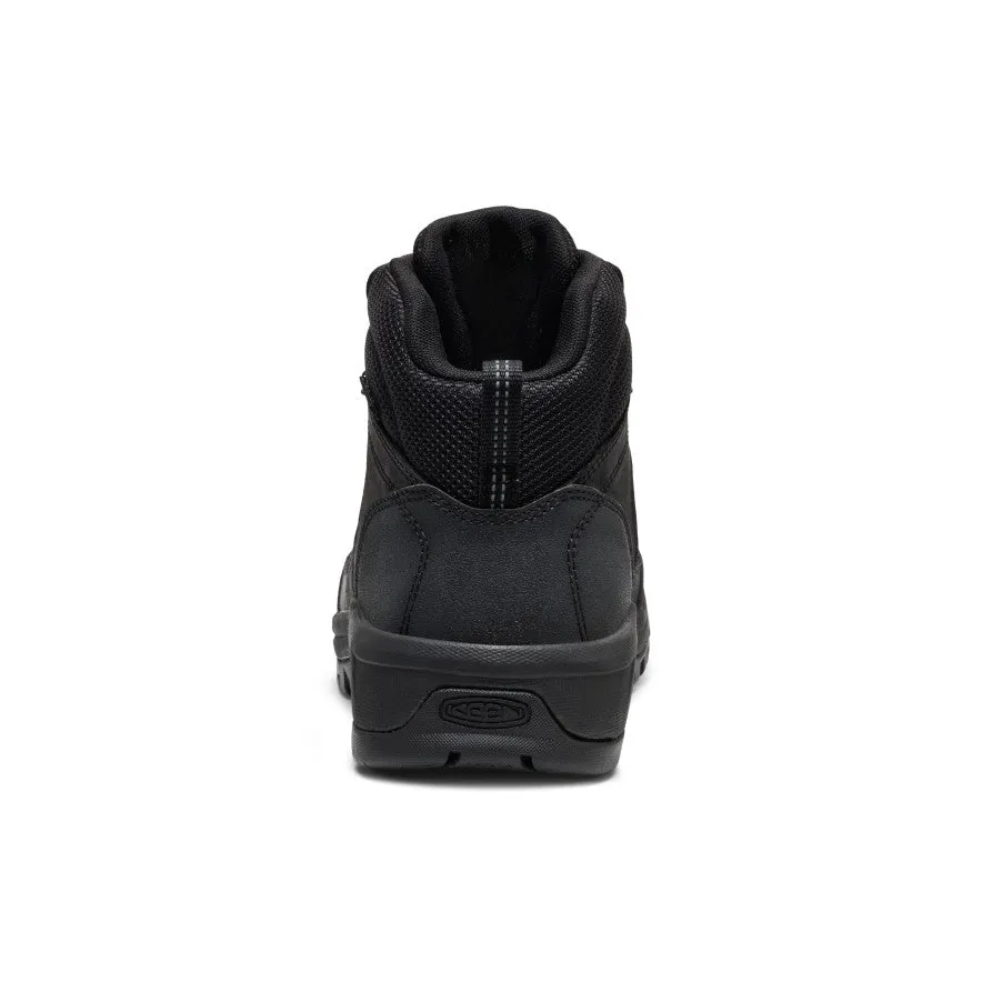Multi Use Weekend Hike Men's Skokie Waterproof Work Boot (Soft Toe)  |  Black/Black