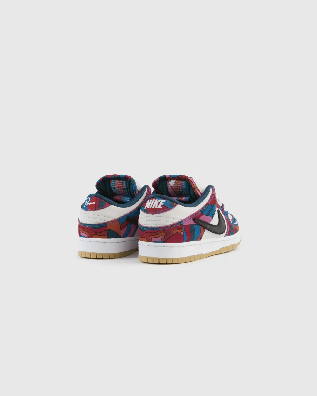 Wide Base track athletes' shoes Nike SB x Parra Dunk Low Pro ??Abstract Art?? Sneakers