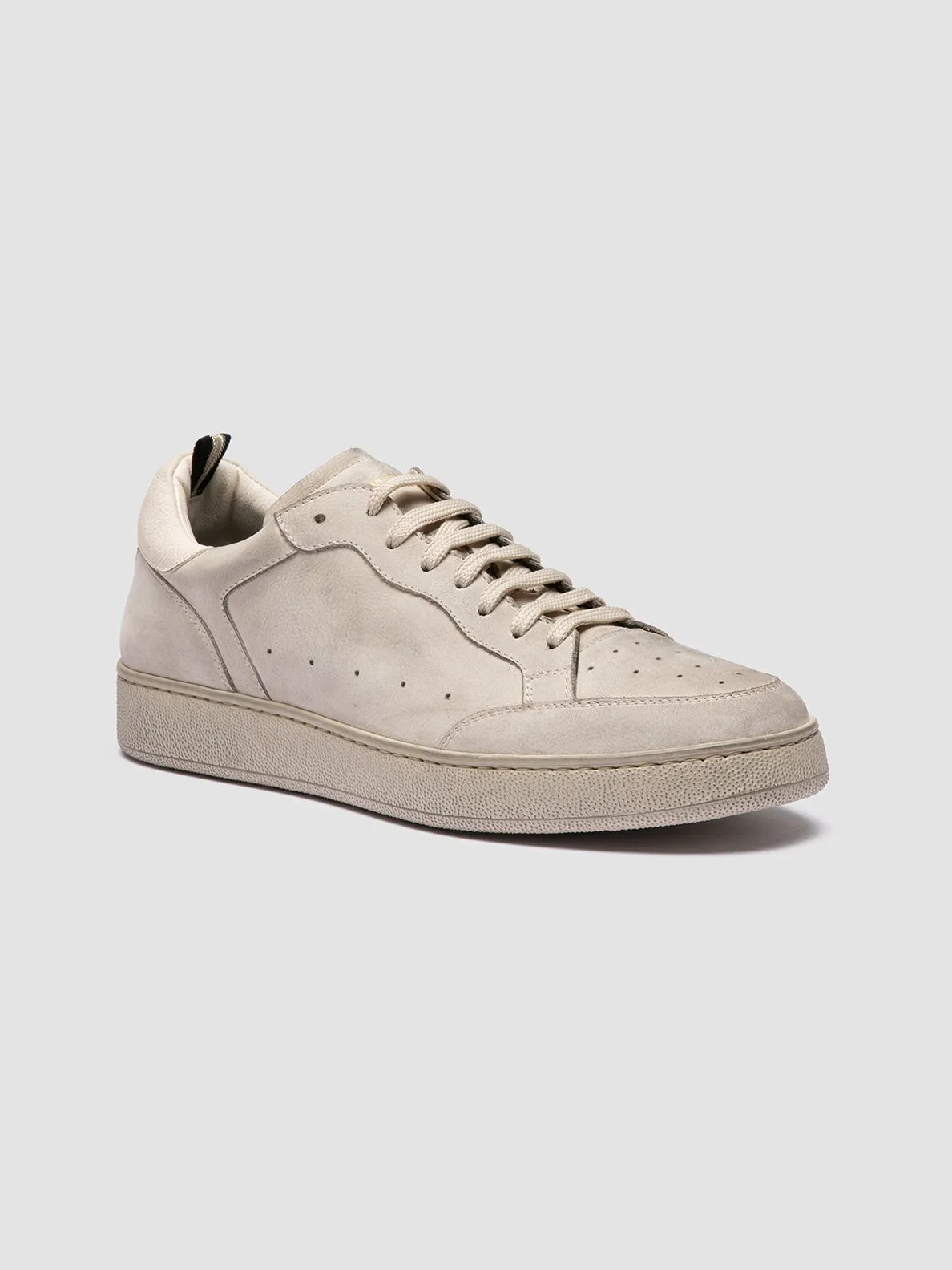 Lightweight Feel THE ANSWER 005 - Grey Leather and Suede Sneakers