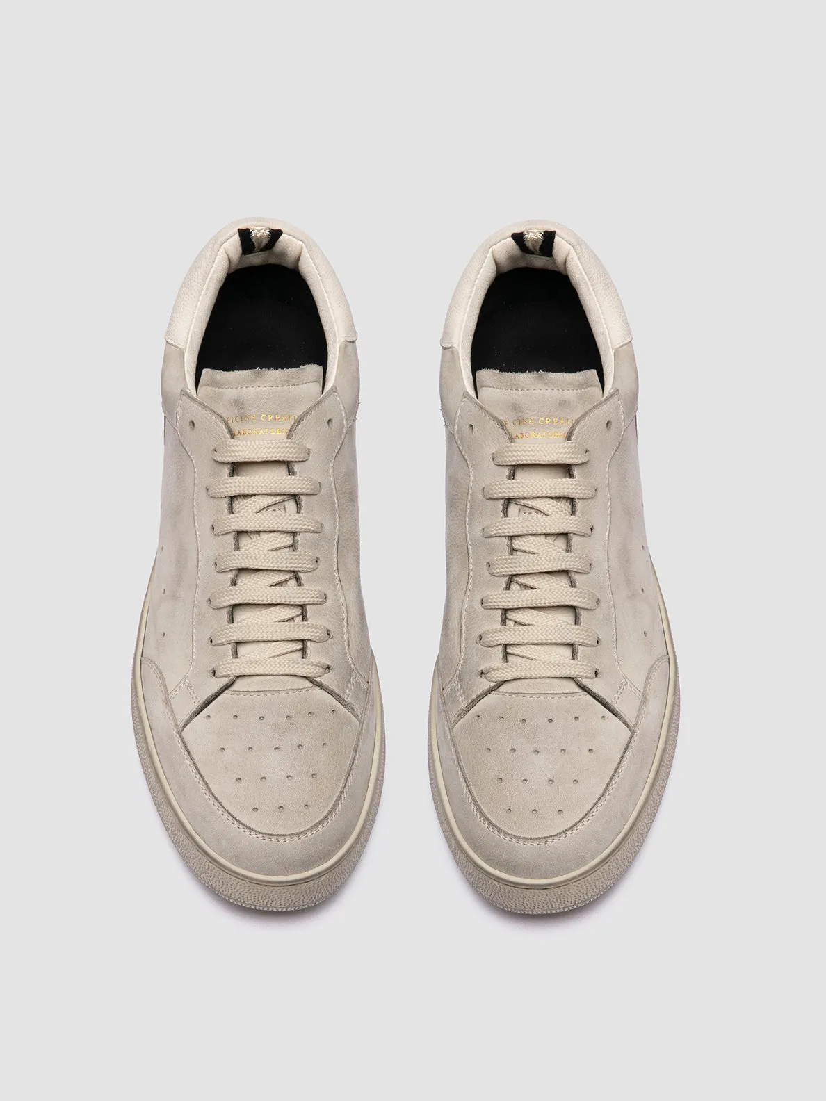 THE ANSWER 005 - Grey Leather and Suede Sneakers Impact Cushion Classic Vibe