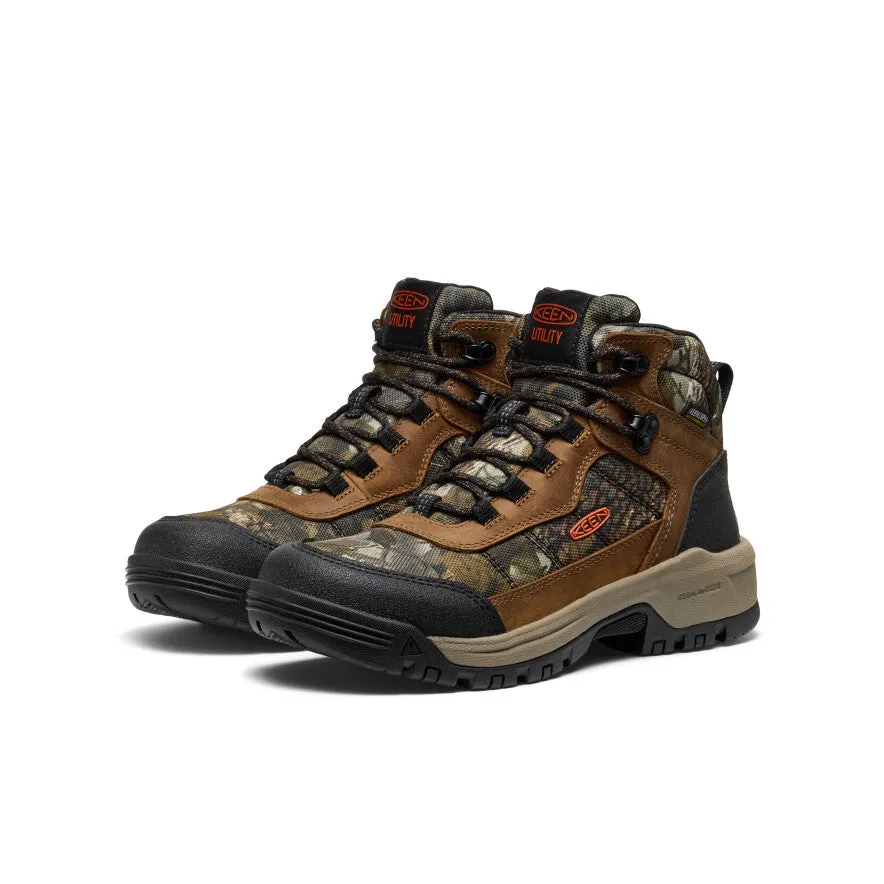 Scenic Trek Women's Skokie Waterproof Work Boot (Soft Toe)  |  Camo/Black