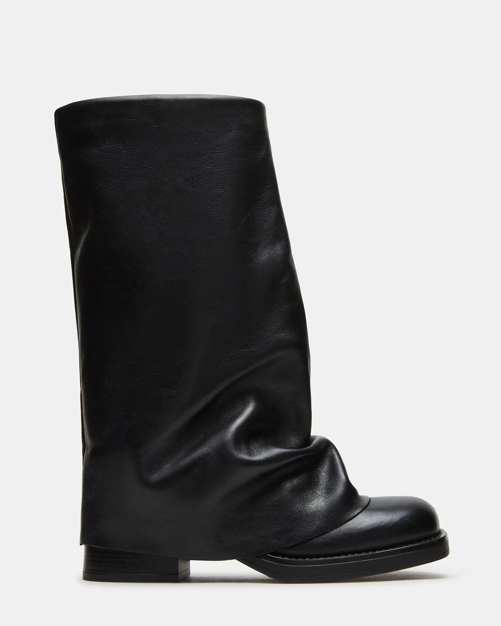 BENTON BLACK LEATHER Sleek Finish All terrain