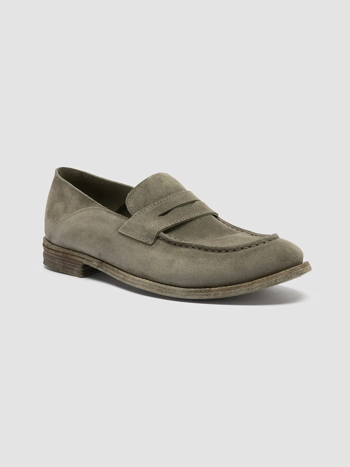 Firm Step LEXIKON 516 - Green Suede Loafers