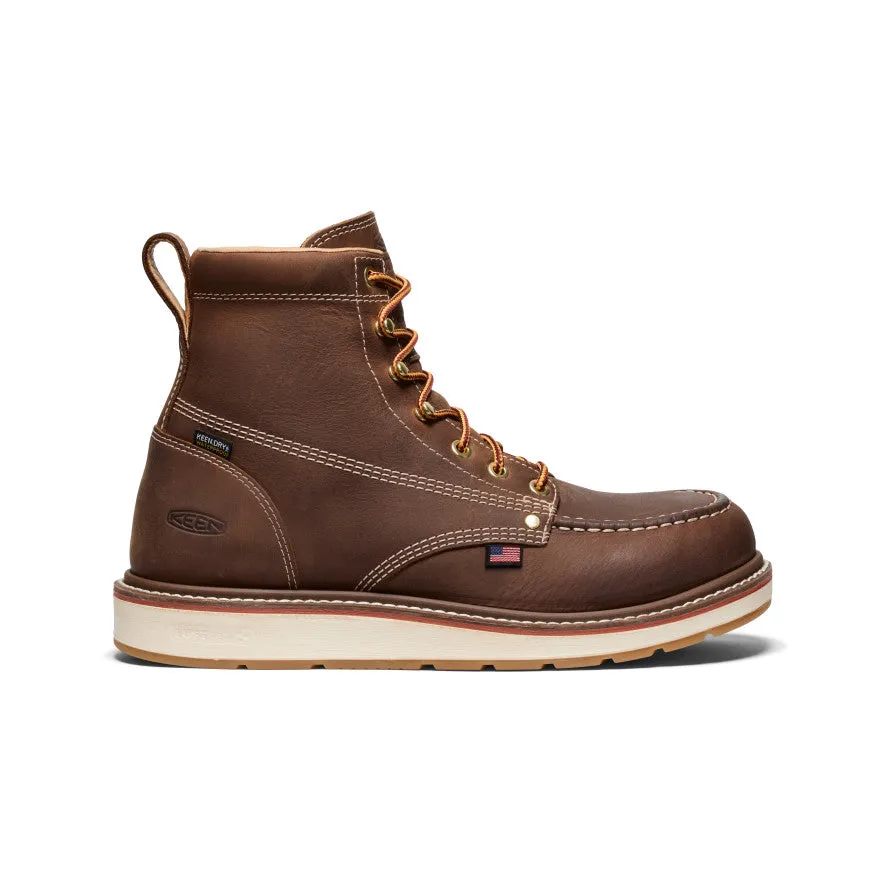 Men's Liberty 6" Waterproof Boot (Carbon Toe)  |  Chestnut/Gum Reliable Footwear Leather Material