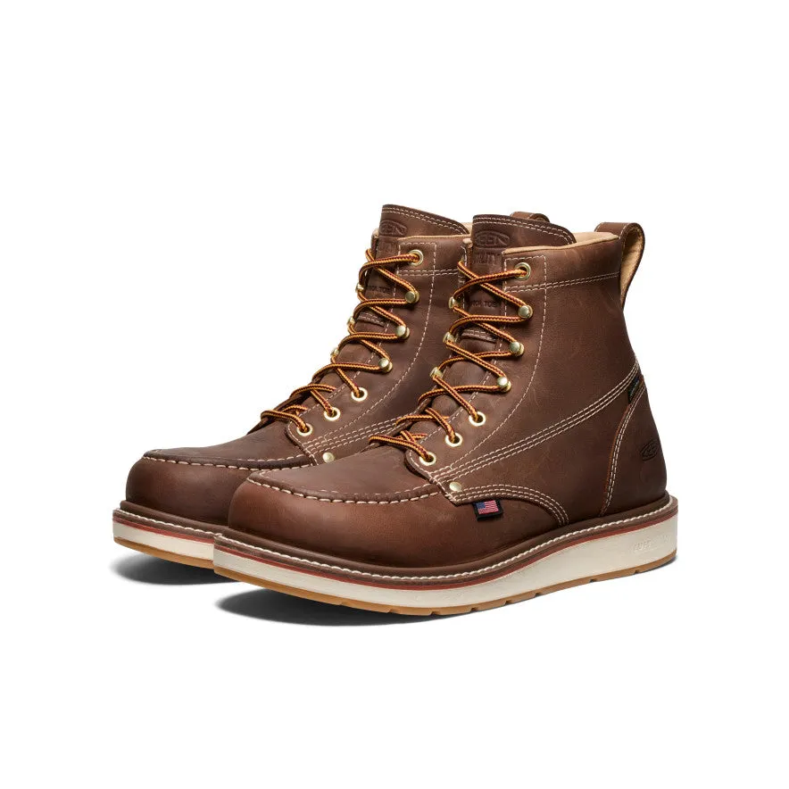 Men's Liberty 6" Waterproof Boot (Carbon Toe)  |  Chestnut/Gum Hard Ground Everyday Style