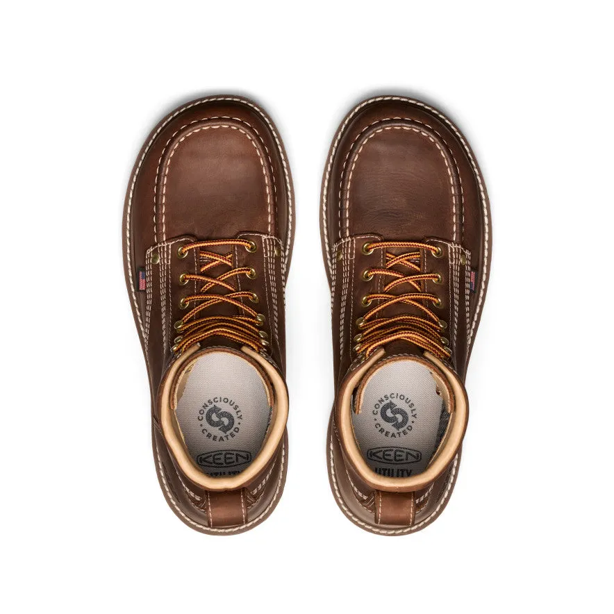 Men's Liberty 6" Waterproof Boot (Carbon Toe)  |  Chestnut/Gum Urban Outfit Smooth Surface