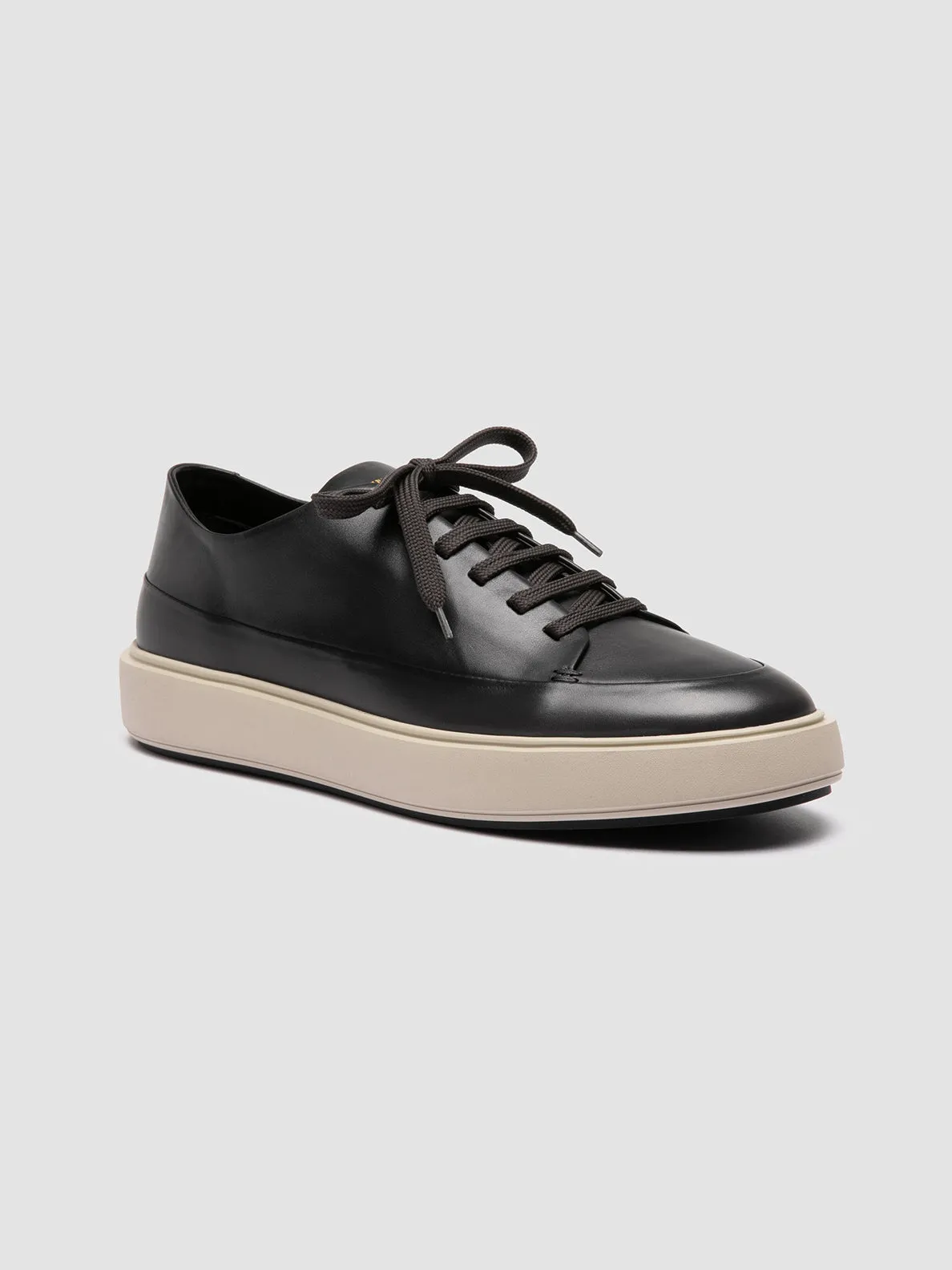 Urban Energy Rubberized Finish RELEASE 001 - Grey Leather Sneakers