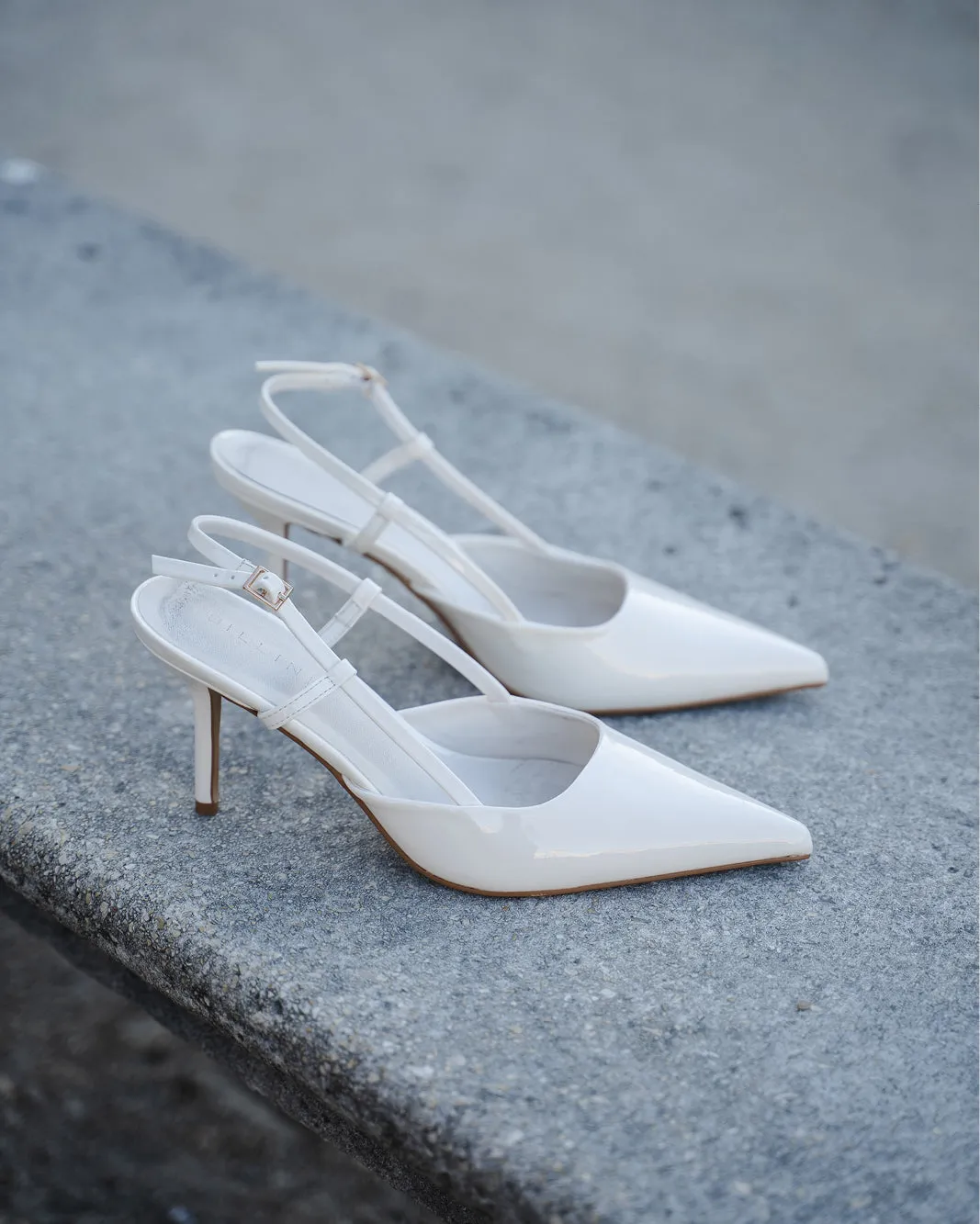 BETHANY - BONE PATENT Fashionable Wedges Lightweight Upper