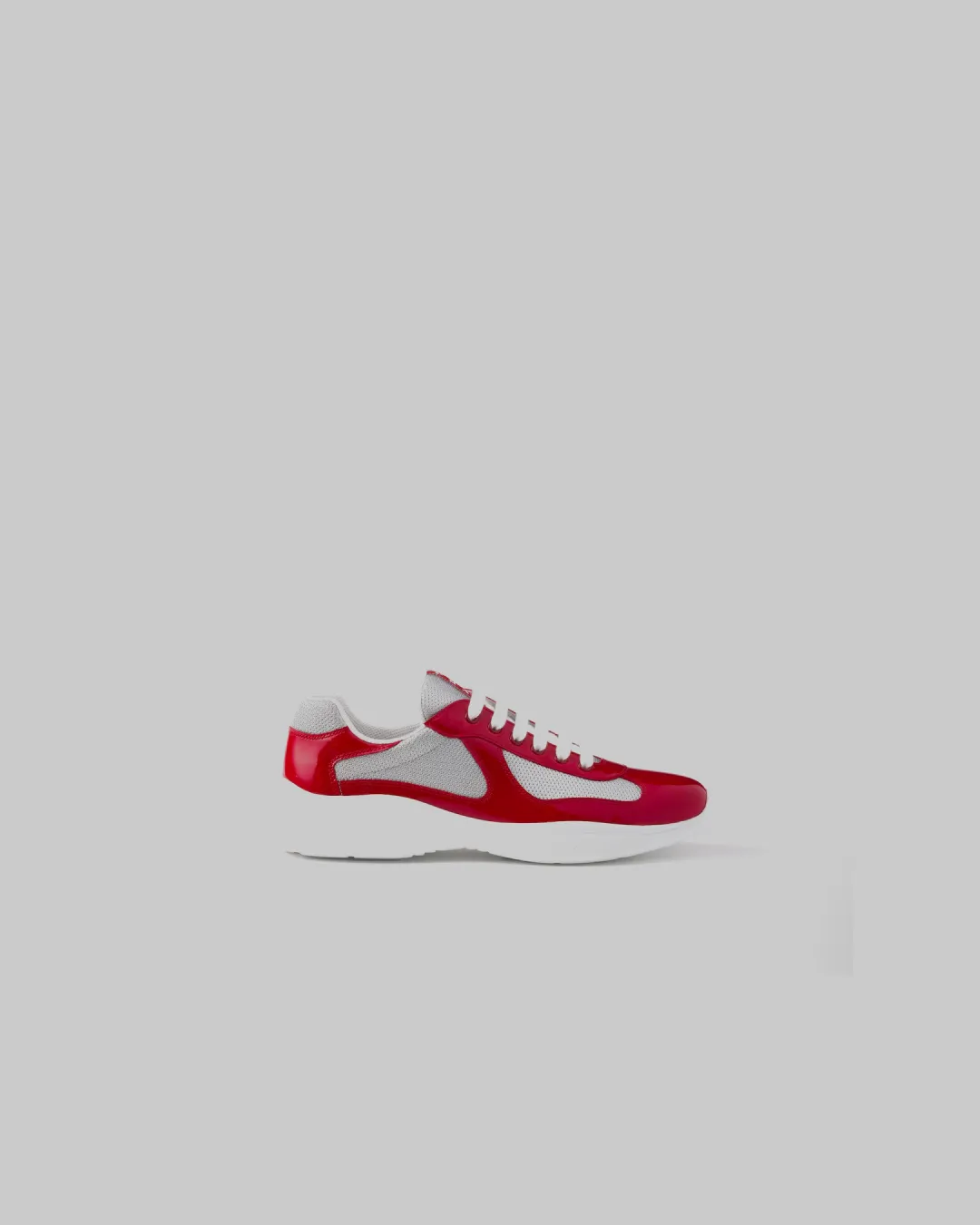 Party Mood Business Mode Prada America's Cup ' Red Patent Leather and Technical Fabric' Sneakers