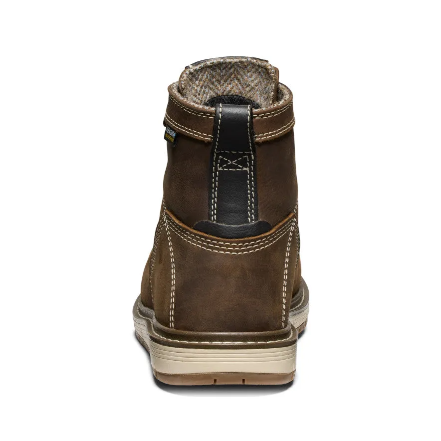 Minimalist Style Light Step Women's San Jose 6" Waterproof Boot (Aluminum Toe)  |  Cascade Brown/Gum