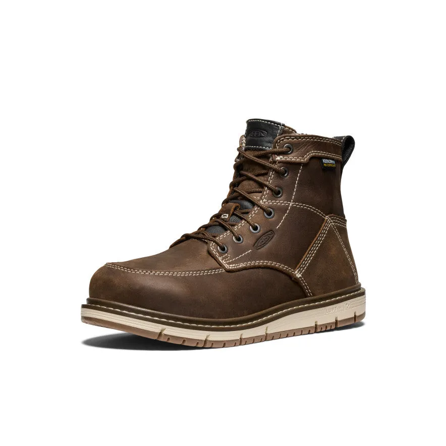Women's San Jose 6" Waterproof Boot (Aluminum Toe)  |  Cascade Brown/Gum Sturdy sole Suede Material