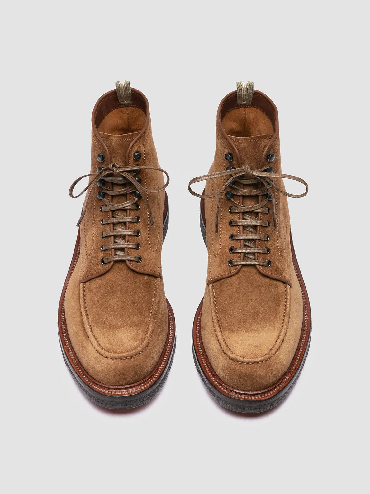 ASTON CREPE 004 - Brown Suede Lace-Up Boots Distinctive chic Dynamic Fit
