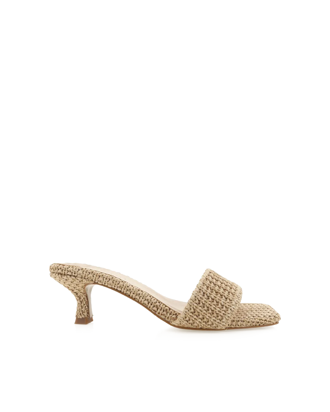OLGA - NATURAL RAFFIA Casual Platform Heels