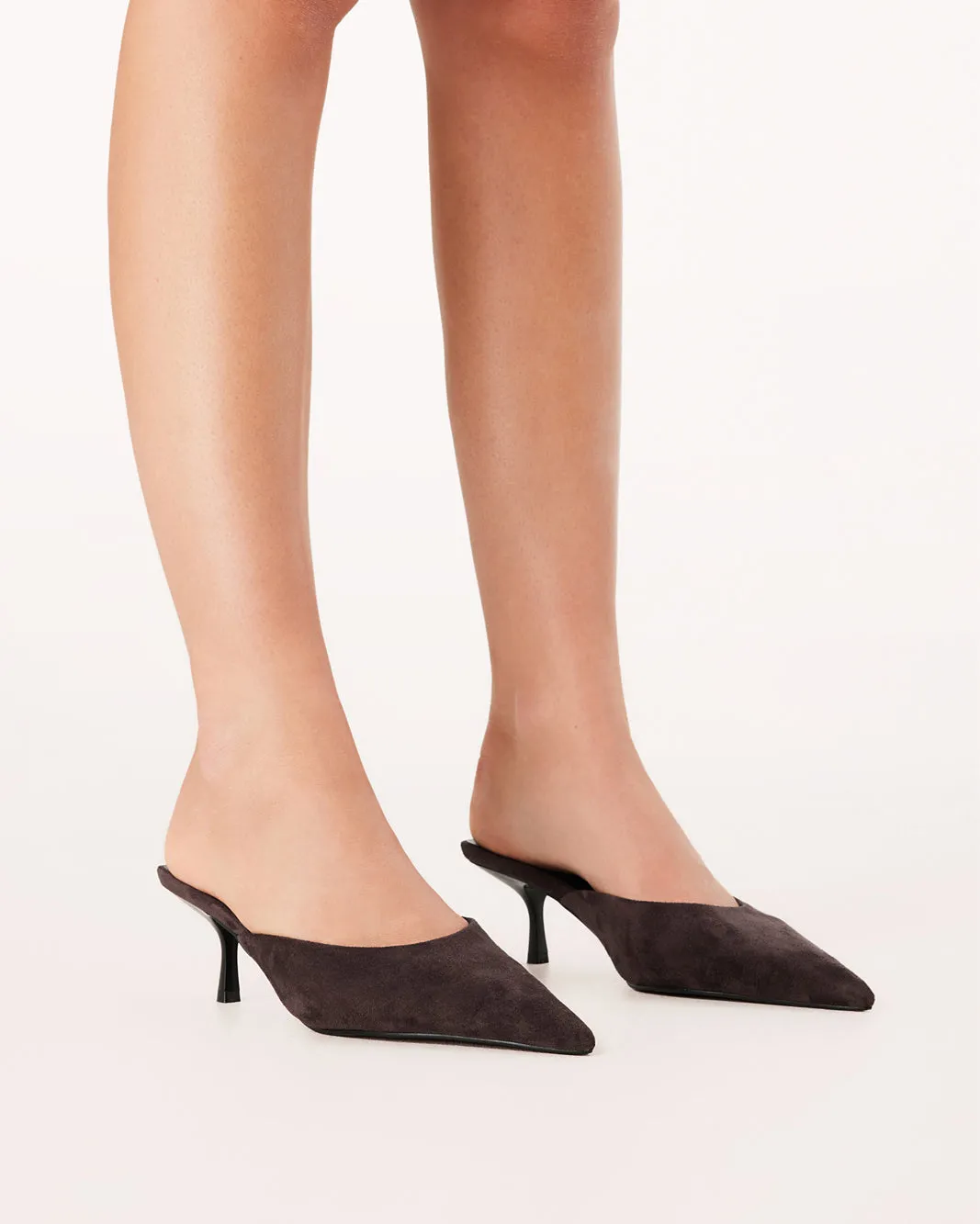 Fashionable Wedges WYNONNA - DARK CACAO SUEDE