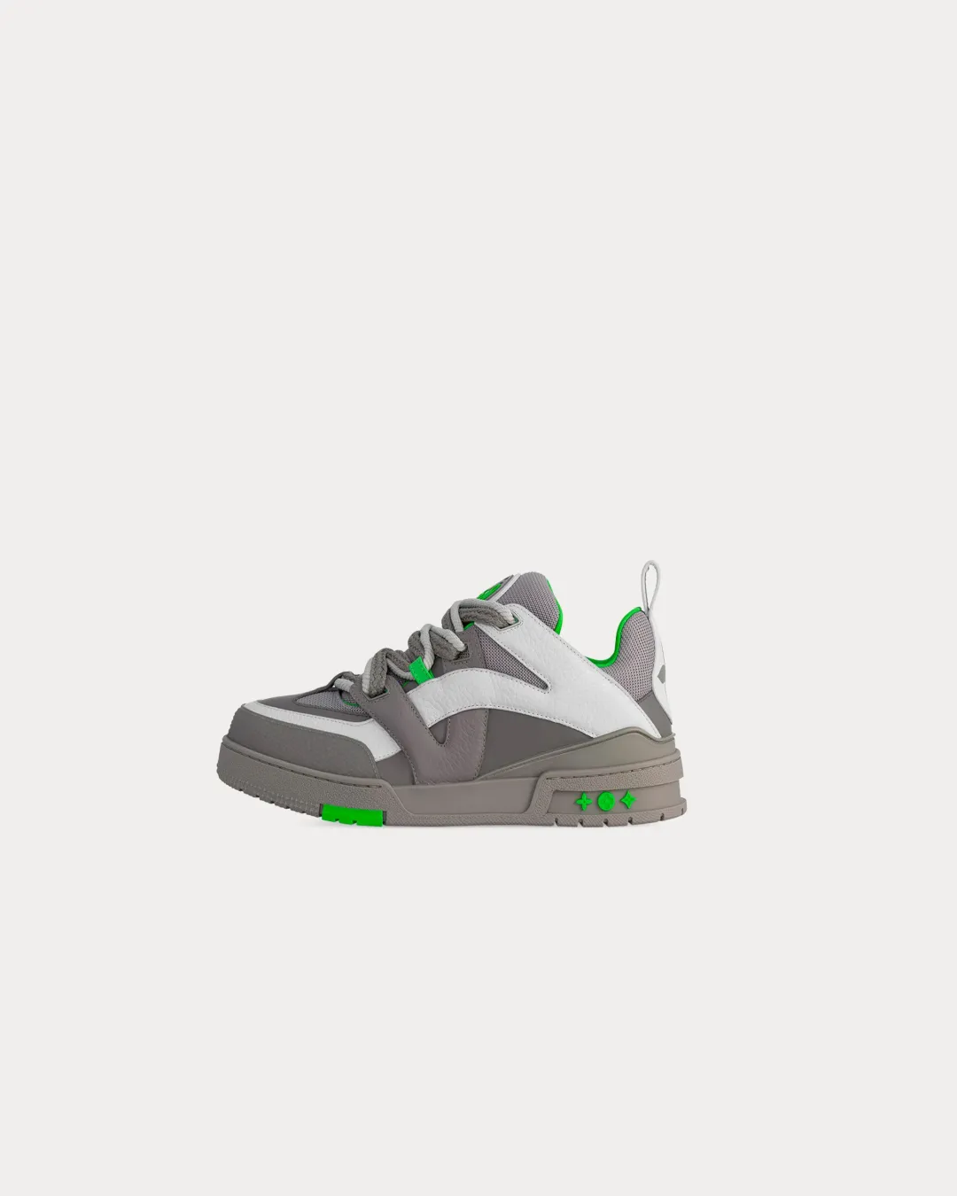 Louis Vuitton Skate Leather & Technical Mesh Anthracite Sneakers Jungle Path Air Boost