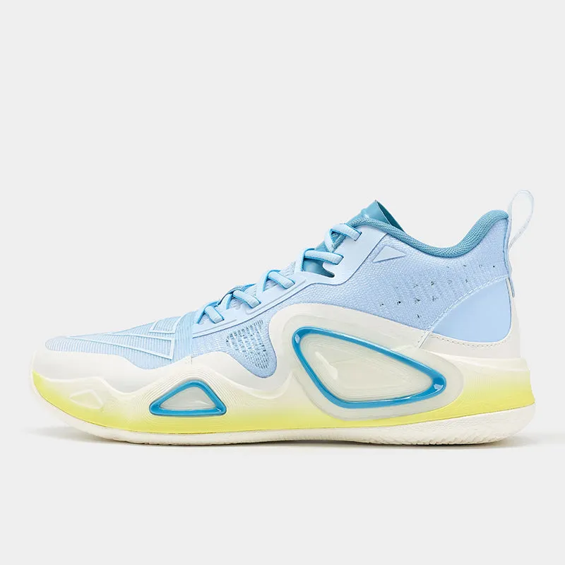 PEAK Basketball Shoes Triangle 2.0 Cushion Sneakers TAICHI Tech Applied ET31907A Blue Instant Slip Fit