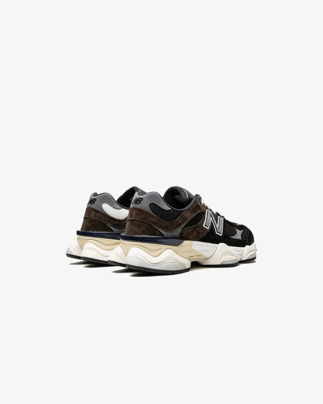 running in wet tracks shoes Rainy Weather Running New Balance 9060 "Brown Black" Sneakers