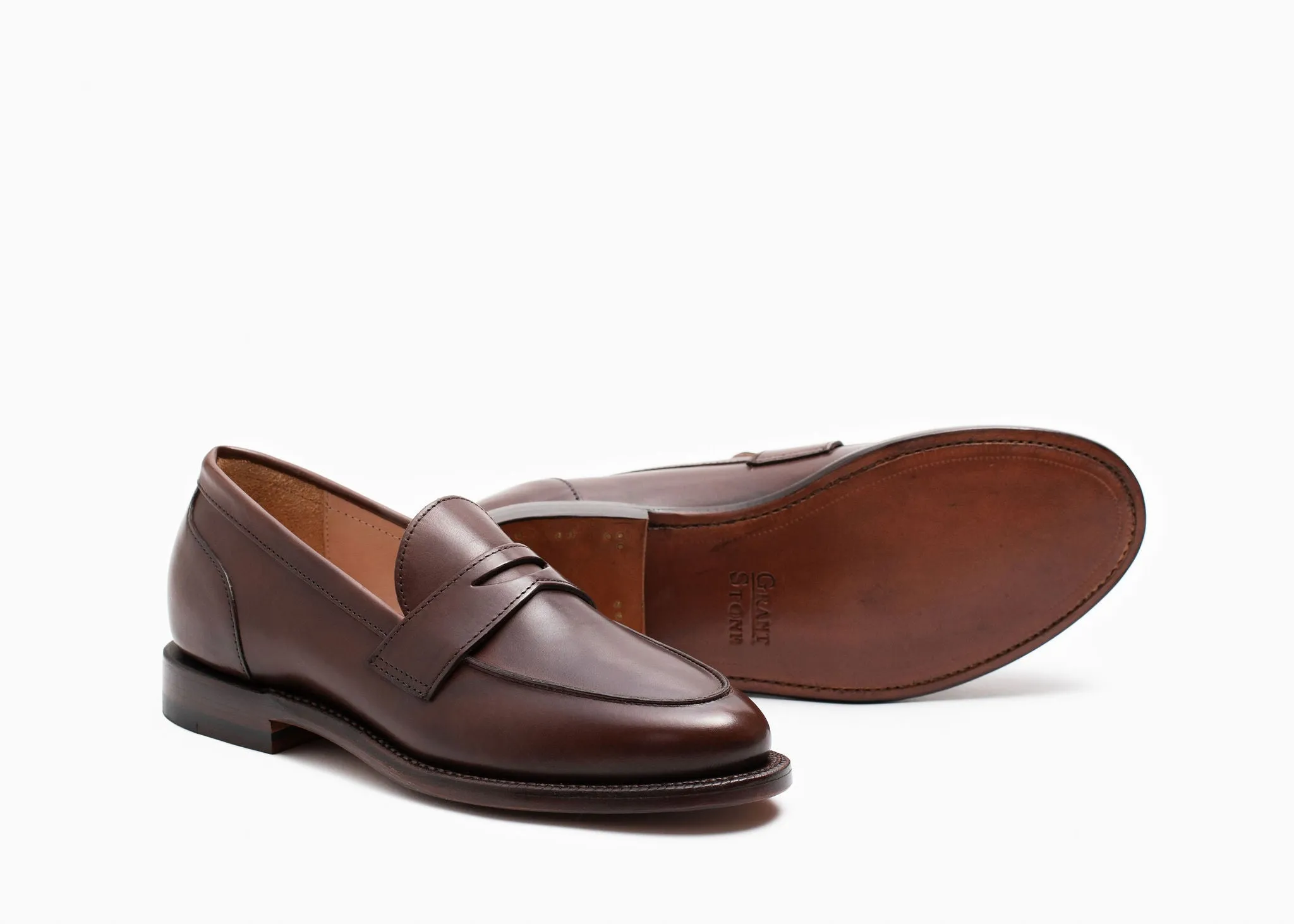 Supportive Fit Breathable mesh Clara Penny Loafer Tobacco Calf