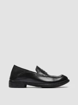 Casual Slip-on Design LEXIKON 140 - Black Leather Penny Loafers