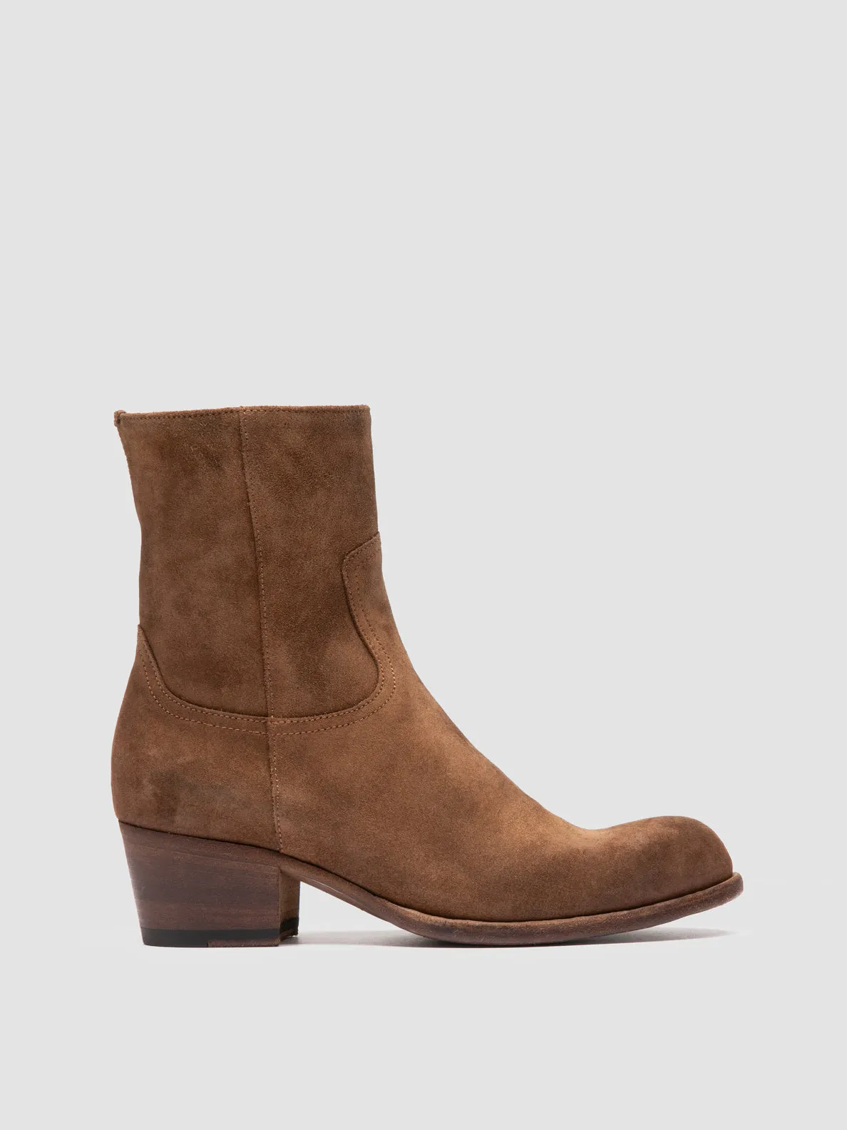 Youth Pick WADE 003 - Brown Suede Zipped Boots