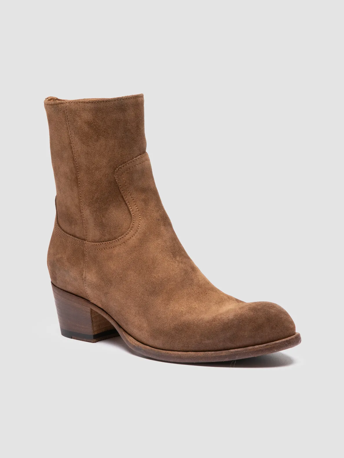 Herd Hike WADE 003 - Brown Suede Zipped Boots