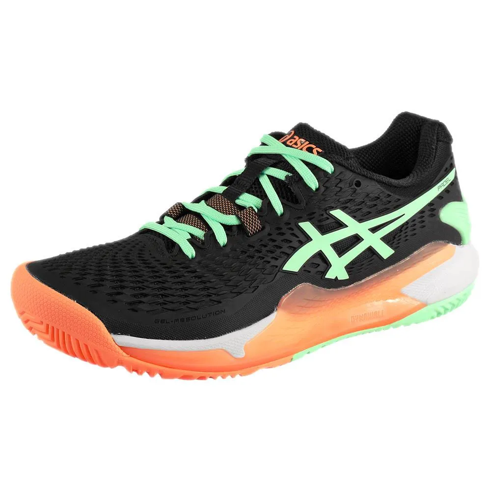 Asics Women's Gel-Resolution 9 - Padel - Black/Mint Tint Versatile lining Flex Move