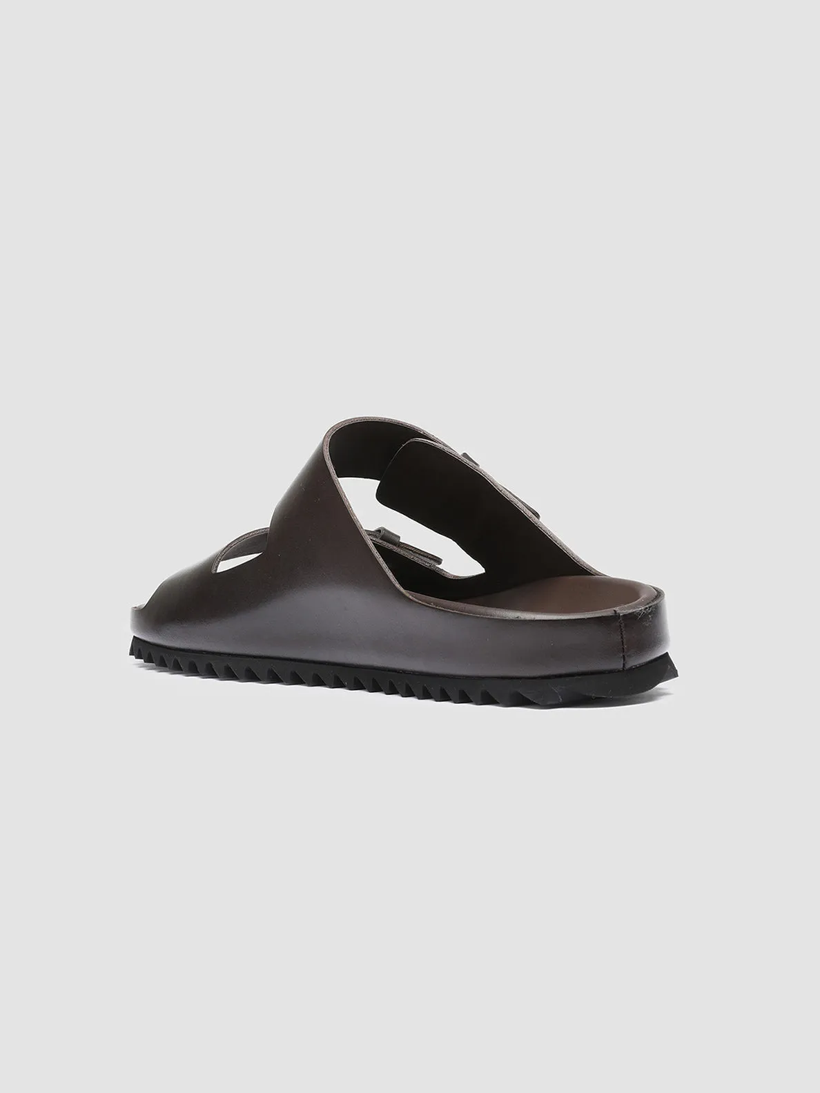 AGOR?? 002 - Brown Leather Sandals High Performance Fit Built-in silhouette