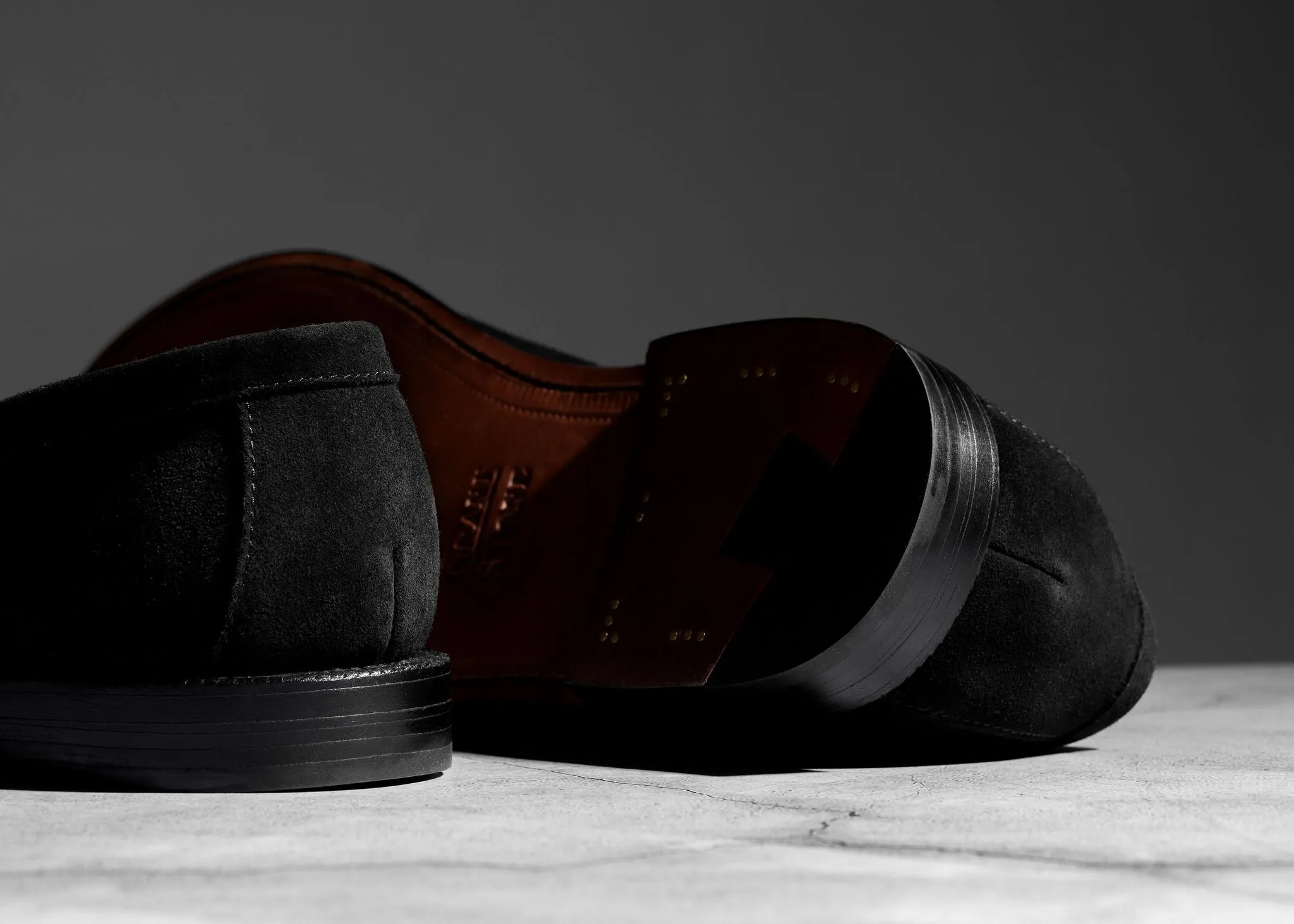 Unlined Traveler Penny Black Suede All weather