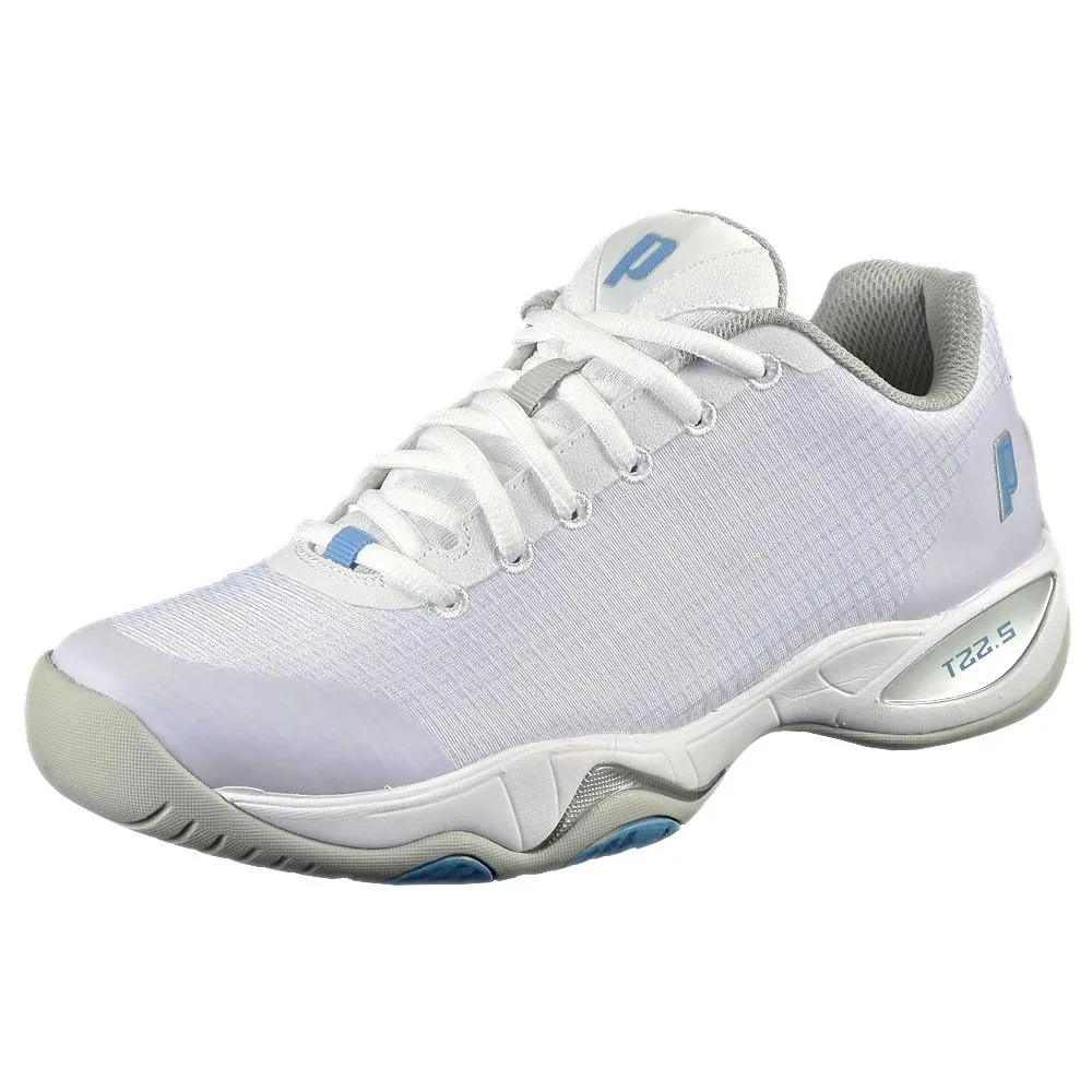 Prince Women's T22.5 - White/Blue Mobility Focused Durable ease