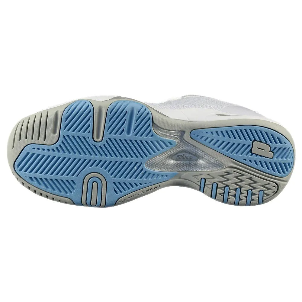 Prince Women's T22.5 - White/Blue Dynamic piece All-weather breathability