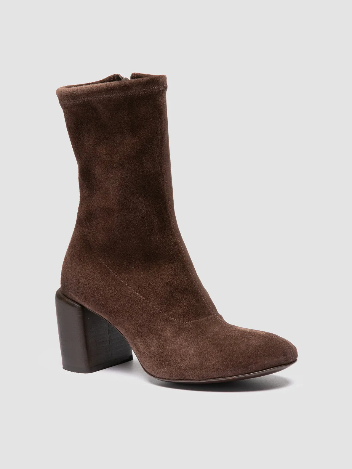 quick dry FELICIA 011 - Brown Suede Zipped Boots