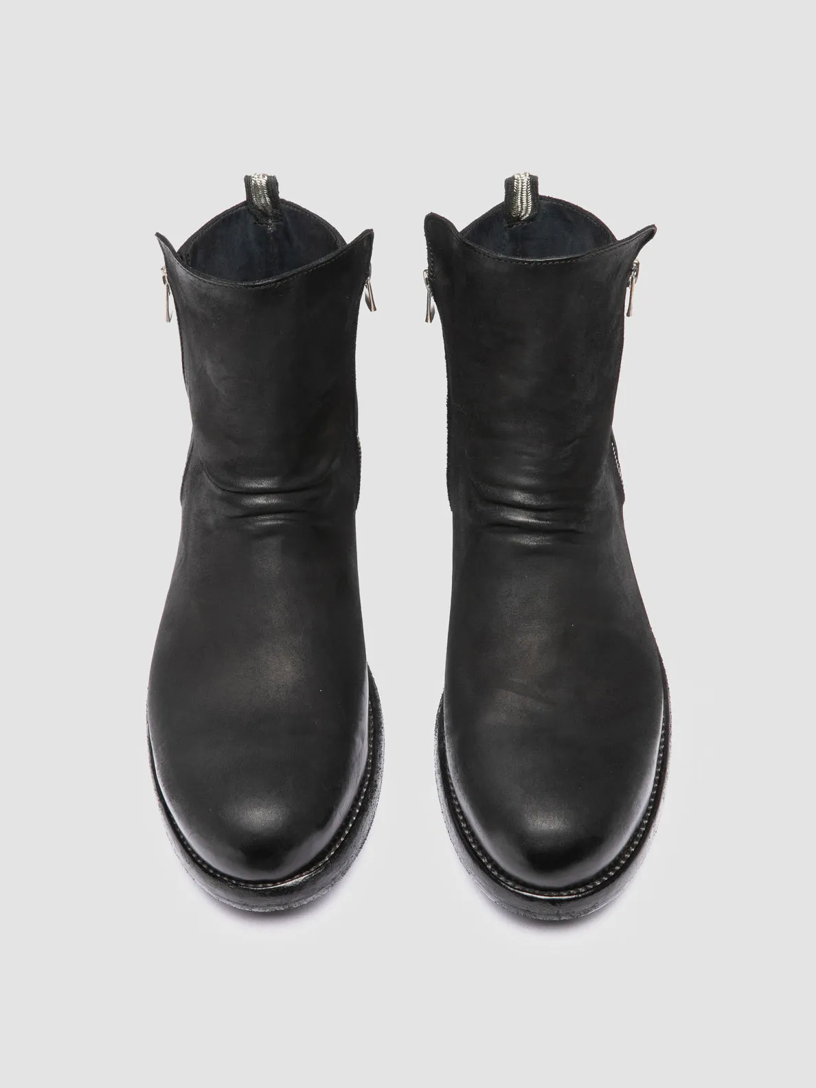 Style Runner BULLA DD 105 - Black Leather Zipped Boots