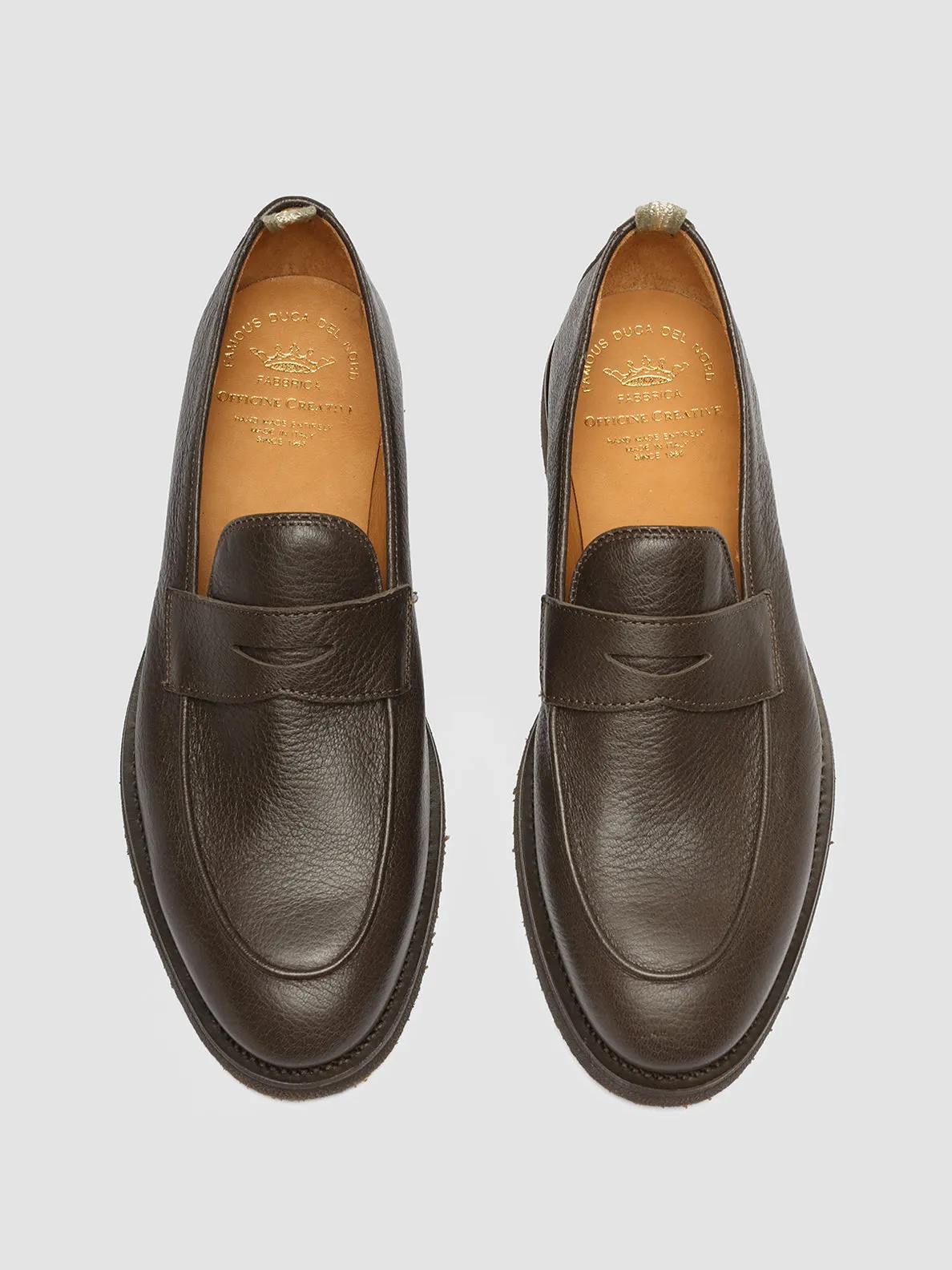 OPERA FLEXI 101 - Brown Leather Penny Loafers Tailored grip Maximum touch