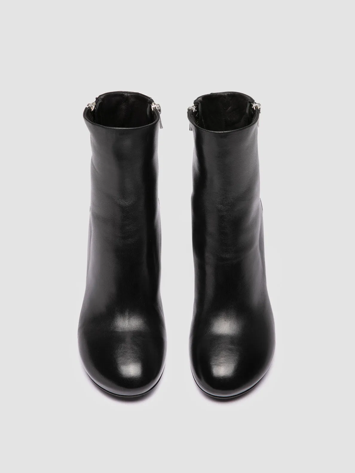 Celebrate Walk FELICIA 010 - Black Leather Zipped Boots