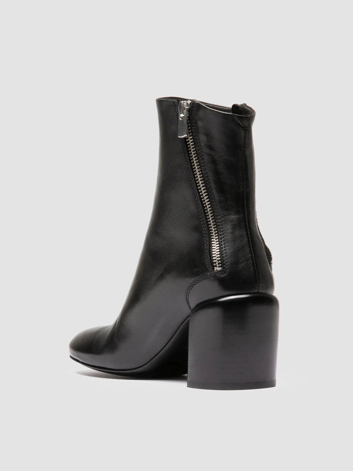 Port Run Vine Hike FELICIA 010 - Black Leather Zipped Boots