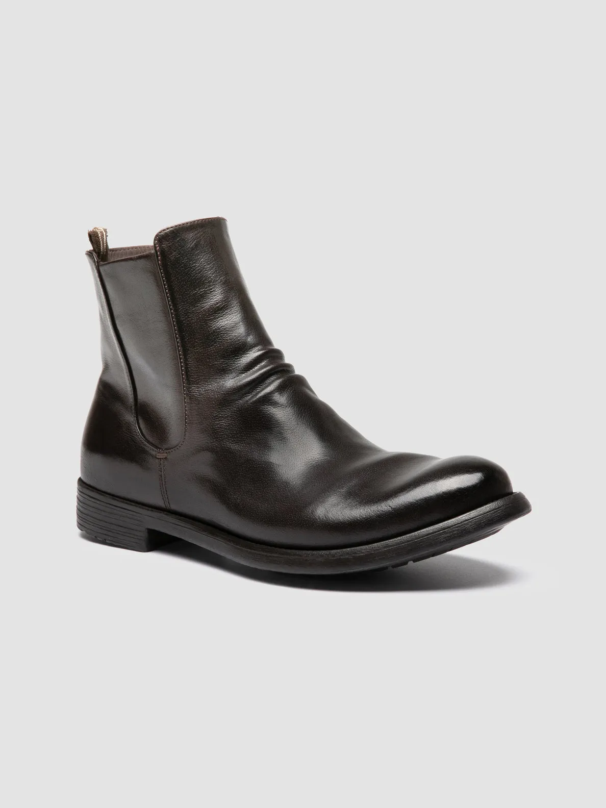 HIVE 036 - Brown Leather Ankle Boots Timeless arch