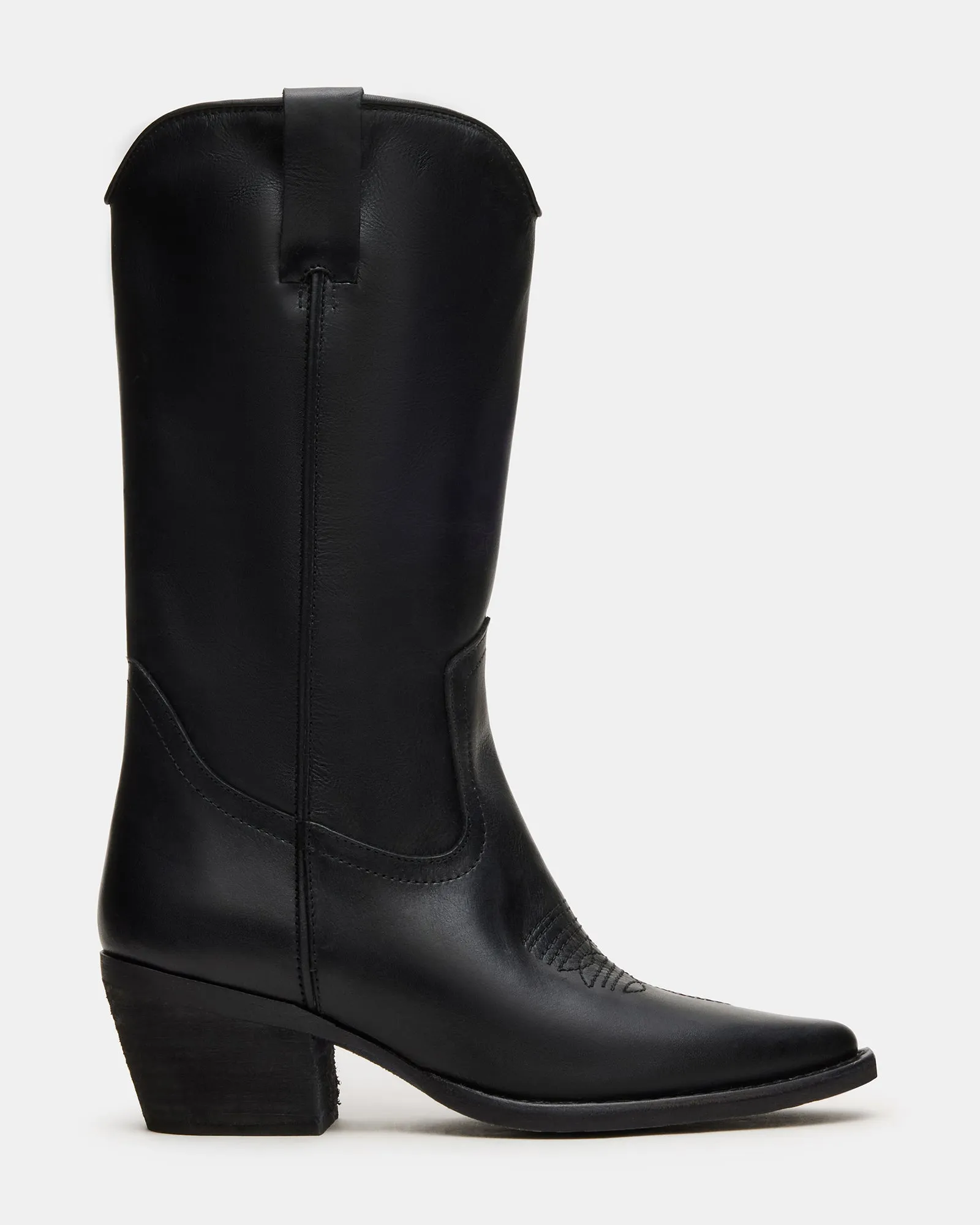 ALBANY BLACK LEATHER Rain Ready Padded Footbed