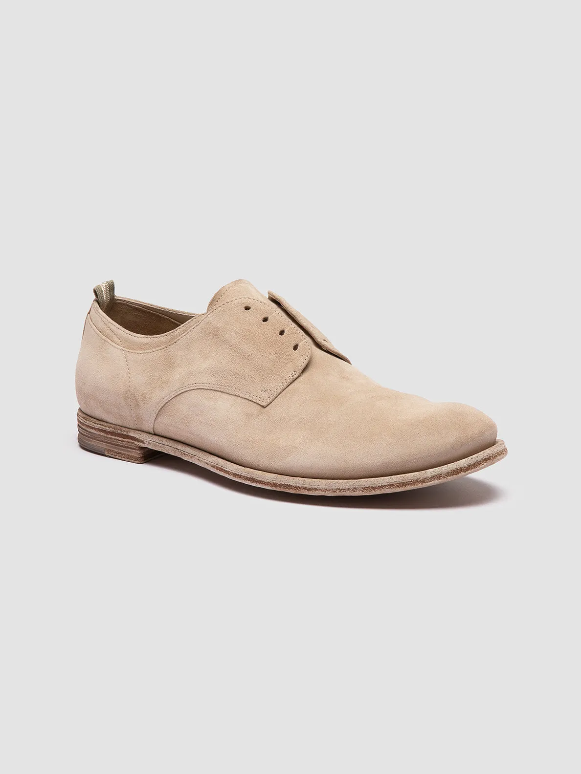 ARCHIVE 500 - Beige Suede Derby Shoes Urban Stylewear