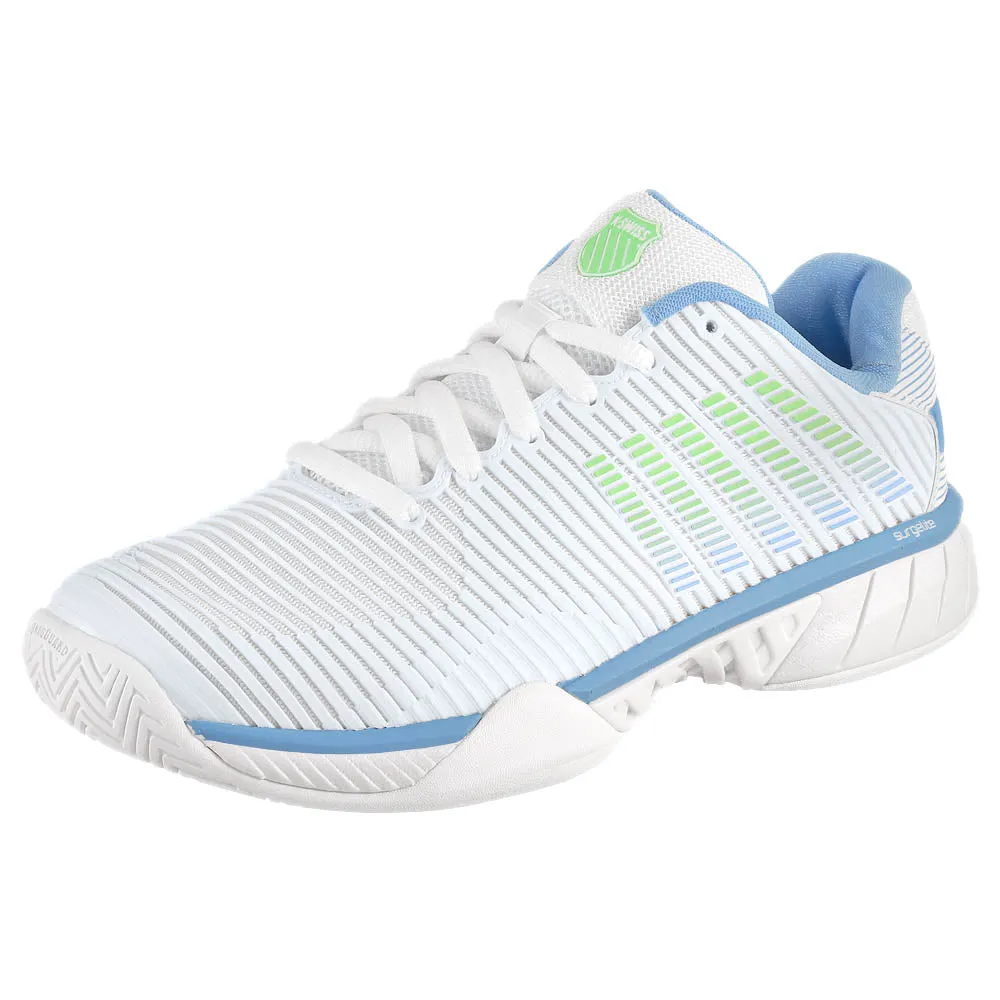 Soft Support K-Swiss Women's Hypercourt Express 2 - Lucent White/Dutch Canal