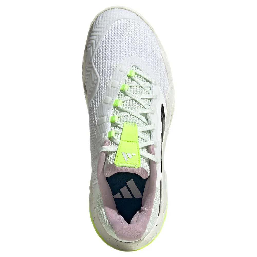 adidas Women's Barricade 13 - Cloud White/Crystal Jade Full Grip