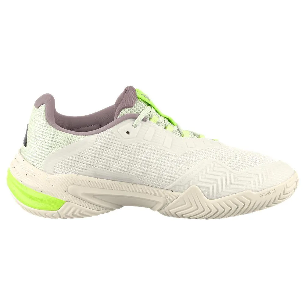 Padded collar adidas Women's Barricade 13 - Cloud White/Crystal Jade