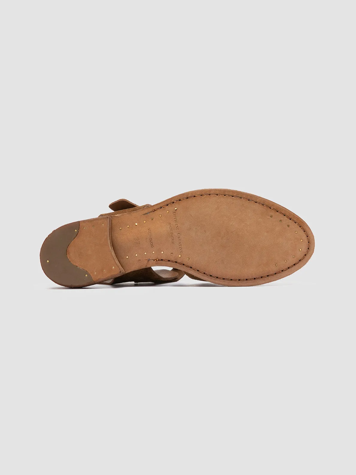 LEXIKON 536 - Brown Suede Sandals Urban Fashion