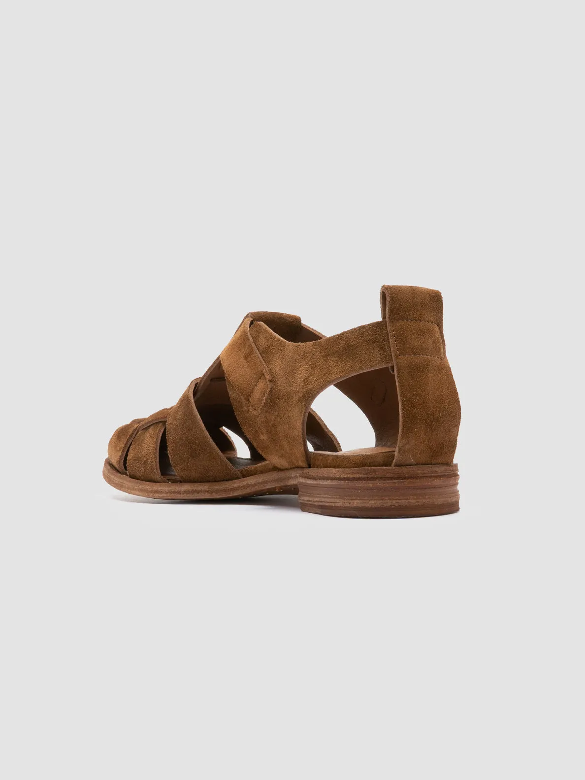 LEXIKON 536 - Brown Suede Sandals Hill Stroll