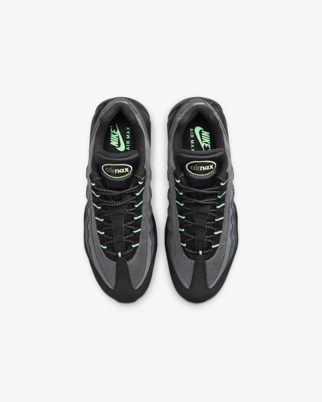 Velvet Soft Nike Air Max 95 Black ??Vapor Green??