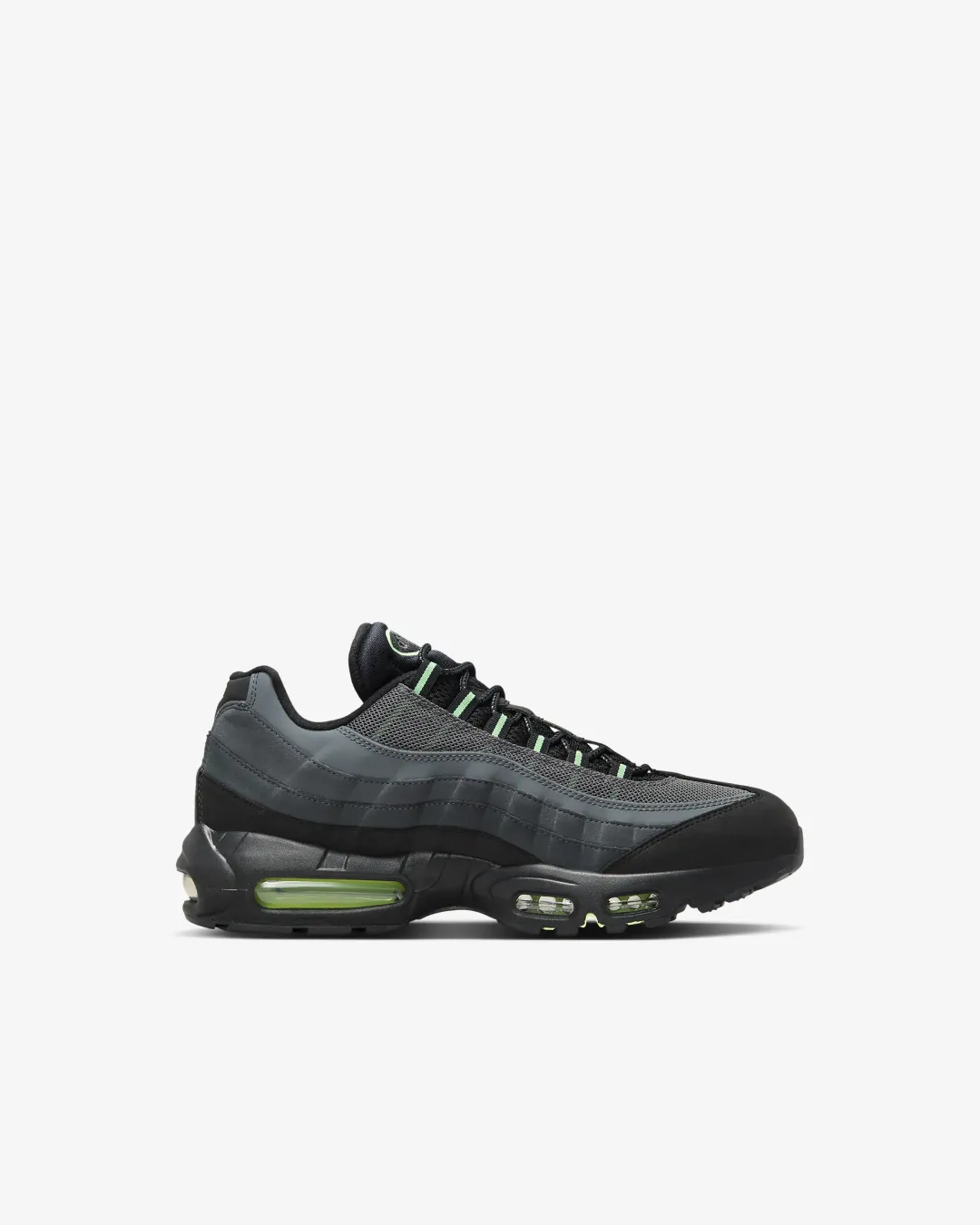 Street Glow Nike Air Max 95 Black ??Vapor Green??