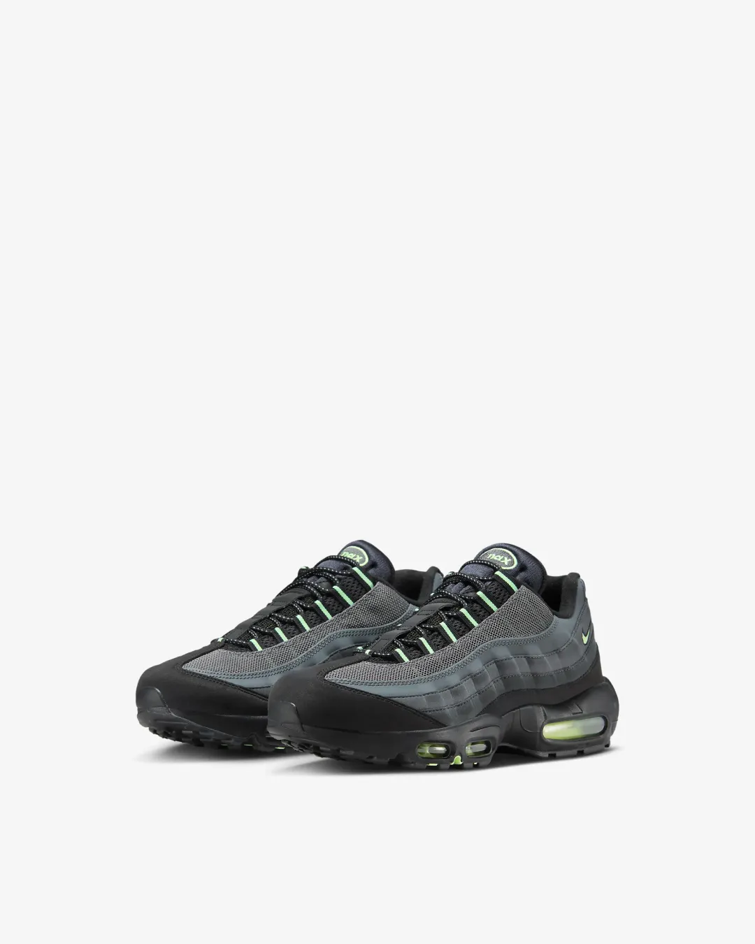 Nike Air Max 95 Black ??Vapor Green?? Comfort Ankle