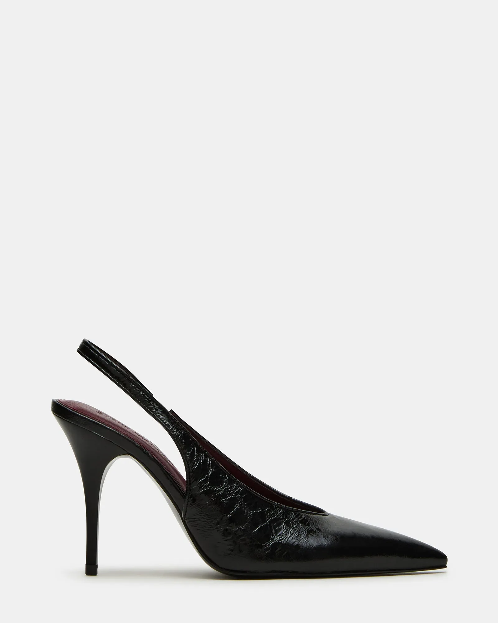 ANDROMEDA BLACK LEATHER Peep Toe Booties